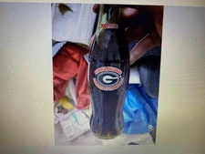 8 OZ COCA COLA COMMEMORATIVE BOTTLE UGA GEORGIA BULLDOGS 2002 CONFERENCE CHAMPS!