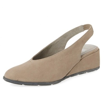 EILEEN FISHER Devi Tumbled Nubuck Leather Slingback Sz 6