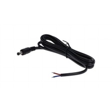 WT-DC-5.5/2.1+150B DC Plug 5.5x2.1 Black Cable 150cm 18awg