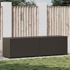 Boîte de Rangement de Jardin Résine Tressée 100x50x50 cm Extérieur