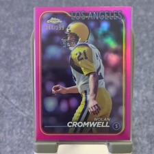 Topps 2024 Chrome Nolan Cromwell Pink Refractor Serial #105/399 Rams
