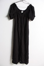 H&M Womens Maxi Milkmade Dress Black - Size Small S (i53)