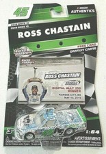 2019 Wave 10 Ross Chastain Kansas Win 1/64 Authentics Diecast Package Creased