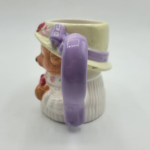 Hallmark Gourmet Gifts Teddy Bear Cup Mug Flowers Heart One Of The Kind - Picture 5 of 12