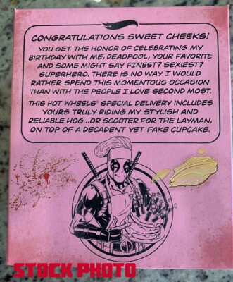 MATTEL HOT WHEELS Marvel Deadpool Birthday Scooter SDCC exclusif 2021