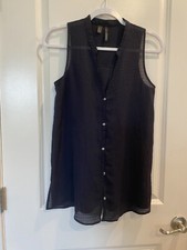 Mango women’s sleeveless tunic Size 2/4 and Slightly sheer