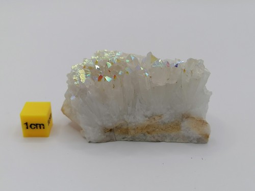 Quartz Crystal Raw Points Titanium Aura - 65g Healing Manifest Gemstone - Picture 9 of 9