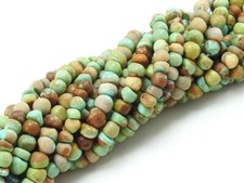 Arizona Turquoise Smooth Handmade Bead 16Inch Strand For Making Jewelry