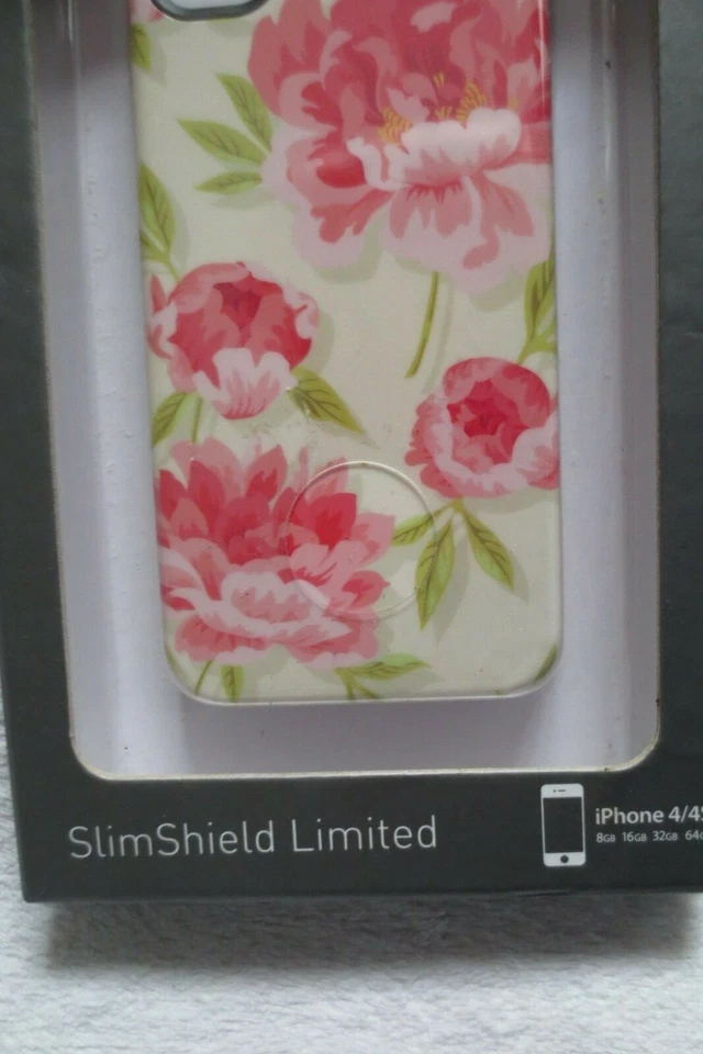 Capa protetora Agent18 Iphone 4 4S escudo fino vintage floral rosa nova  - Imagem 2 de 4