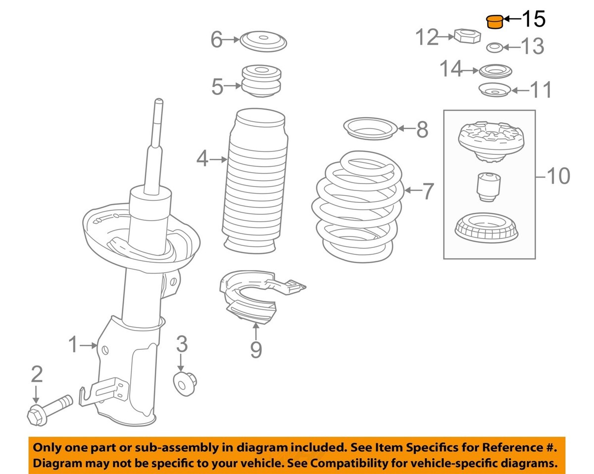 GM OEM 11-26 Cruze Limited Front Suspension Struts Components-Top