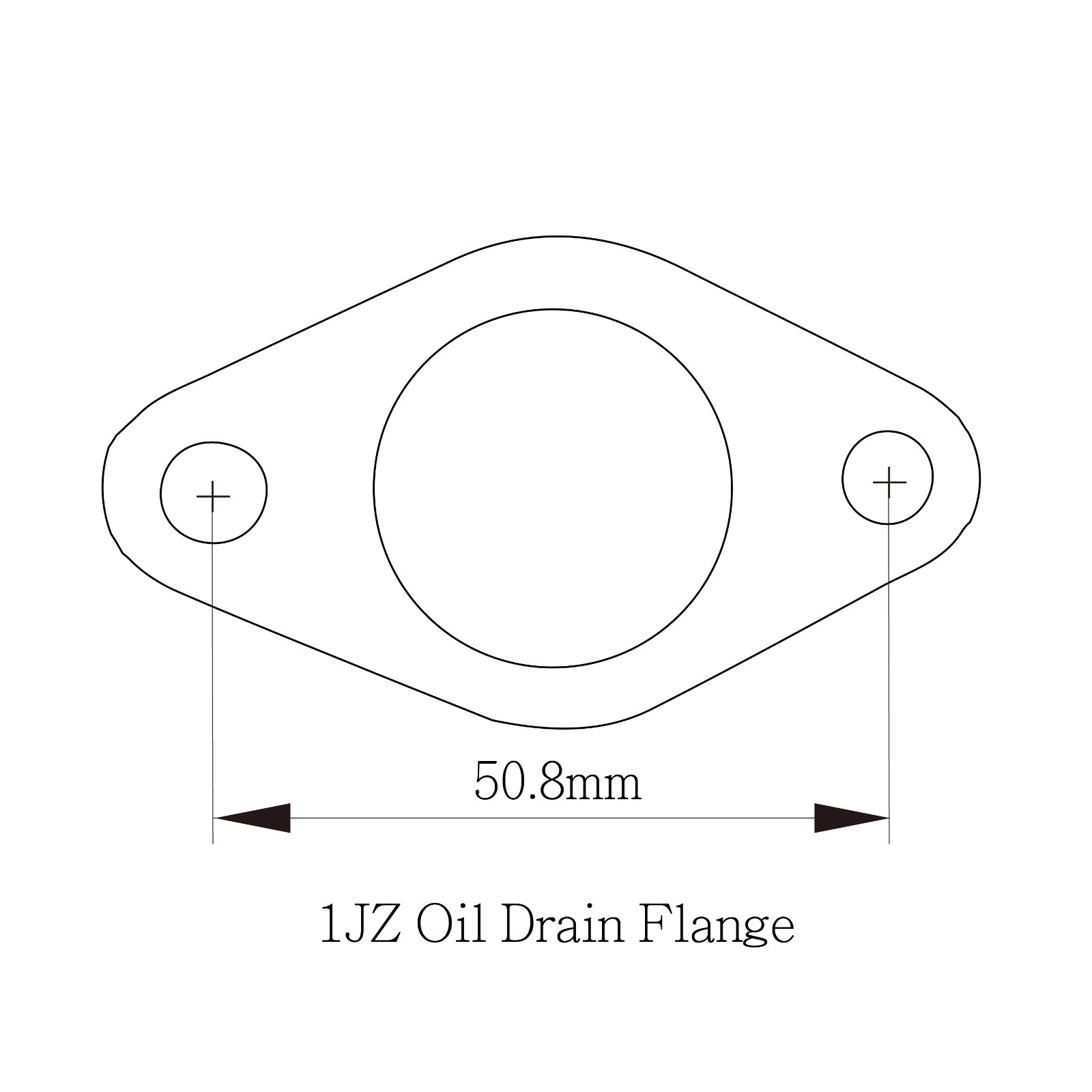 10AN Oil Drain Line Flange Kit Garrett Garrett GT2860 3582 on TOYOTA
