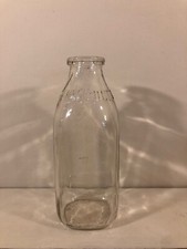 Vintage Bowman Quart Bottles, Rare Lot of 9. Plus 1 Plastic Milk-Style Crate.