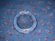 Christmas Ornament Glass Star in Circle 2 1/4 Inch High