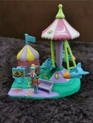 Mini Polly Pocket Fun Fair Rocket Ride Happy Flyers 100 % Komplett 