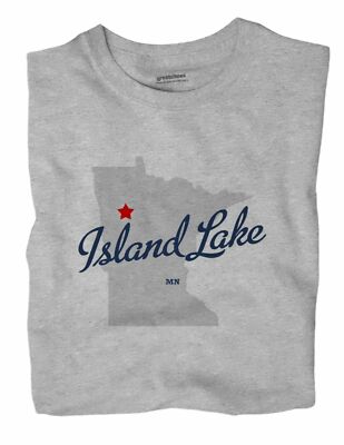 Island Lake Minnesota MN T-Shirt Mahnomen County MAP