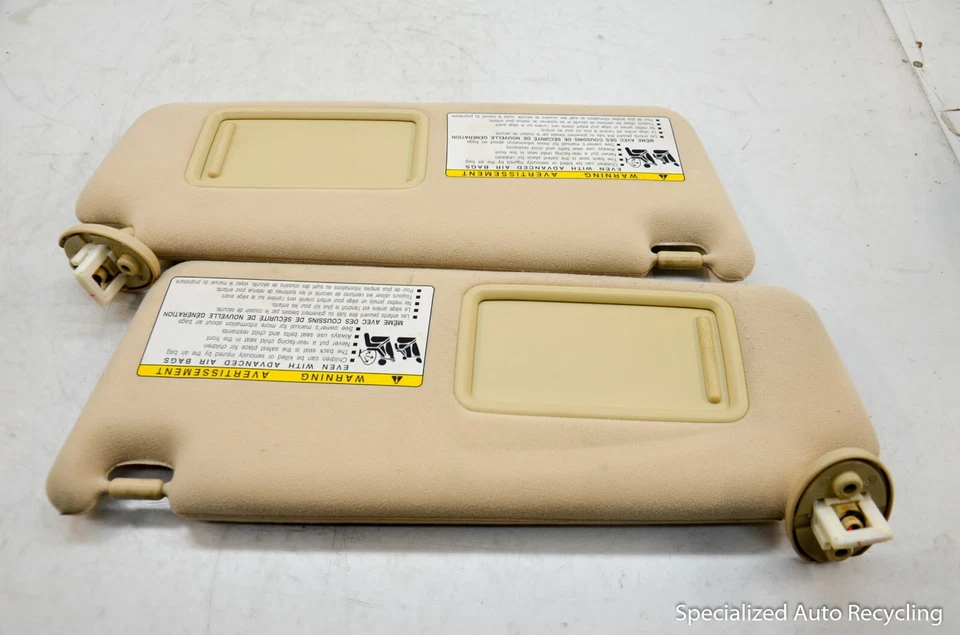 Lexus GS350 2010 parasol izquierdo y derecho beige OEM Foto 3 de 4