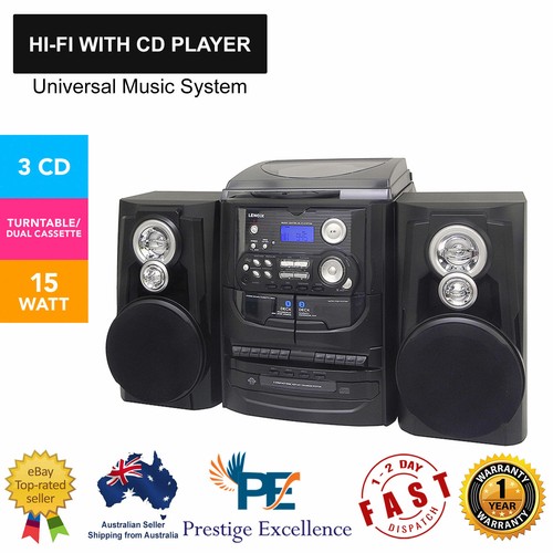 Home Stereo CD Player Dual Cassette 