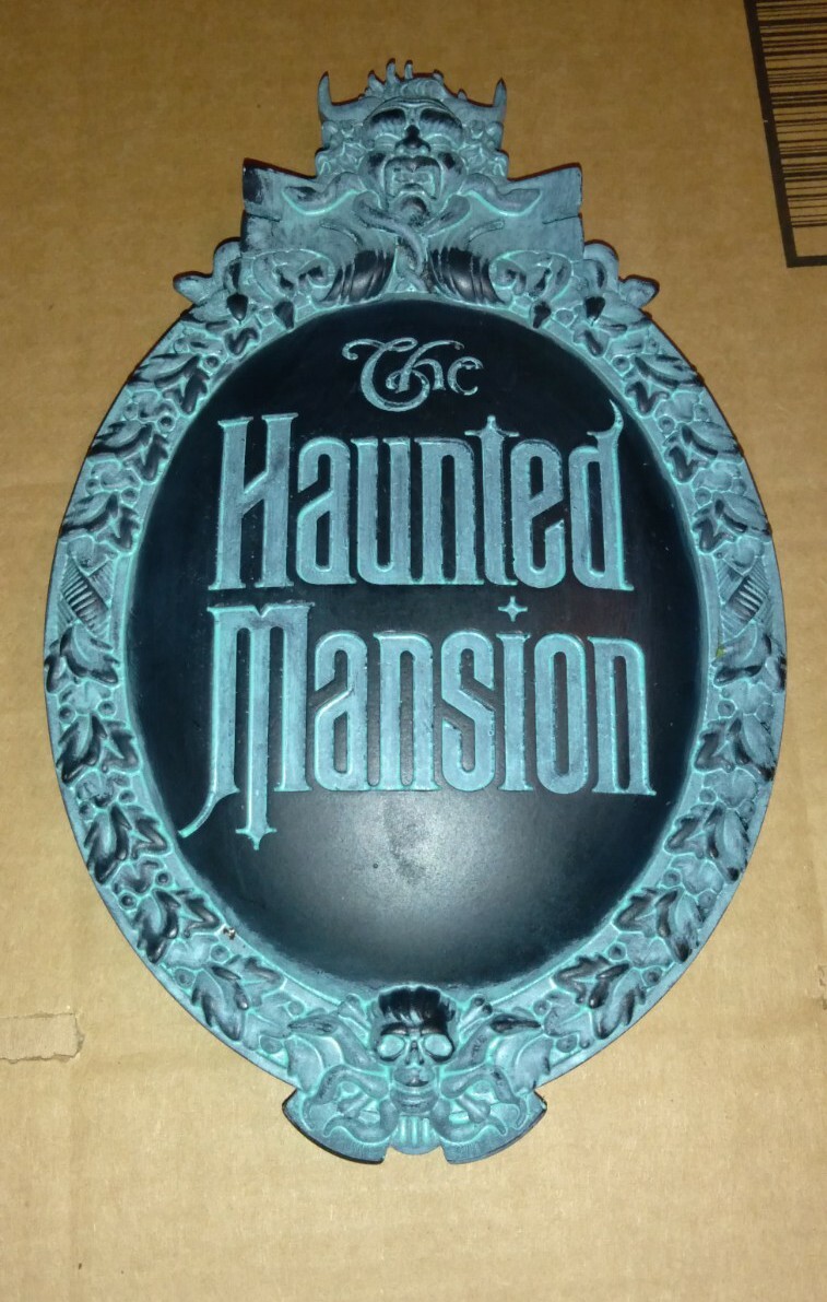 Haunted Mansion Resin Sign 看板 New Disney The Haunted