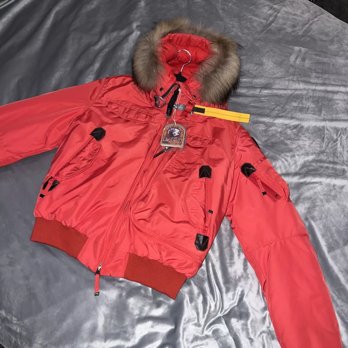 Parajumper Gobi Jacket RED With Fur Brand New Women s Size Large