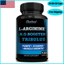Nitric Oxide Booster w/ L-Arginine 1610mg Highest Potency Muscle Pump Supplement