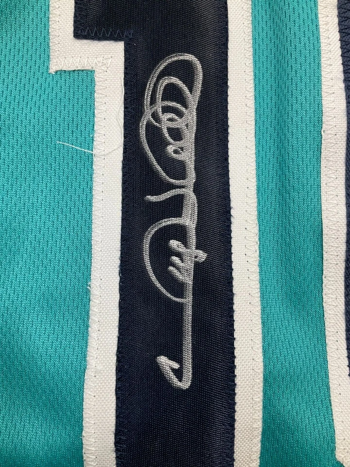Gary Sheffield Signed Teal Marlins Baseball Jersey AUTO PSA COA Sz XL - Image 3 of 4