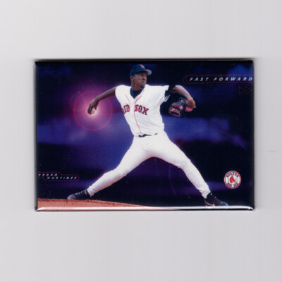 PEDRO MARTINEZ / FAST FORWARD - 2''x3'' POSTER MAGNET (mlb boston red sox baseball