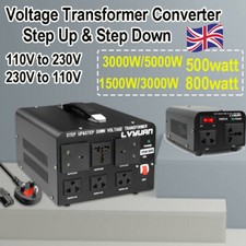 3000W/5000W 800W 500W Voltage Transformer Converter 110V to 230V 230V to 110V UK