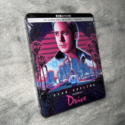 Drive STEELBOOK 4K UHD + Blu-ray + Digital NEW SEALED - Ryan Gosling