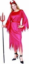 RG Costumes 18131 Classic Devil Lady Costume Standard;One Size - Halloween