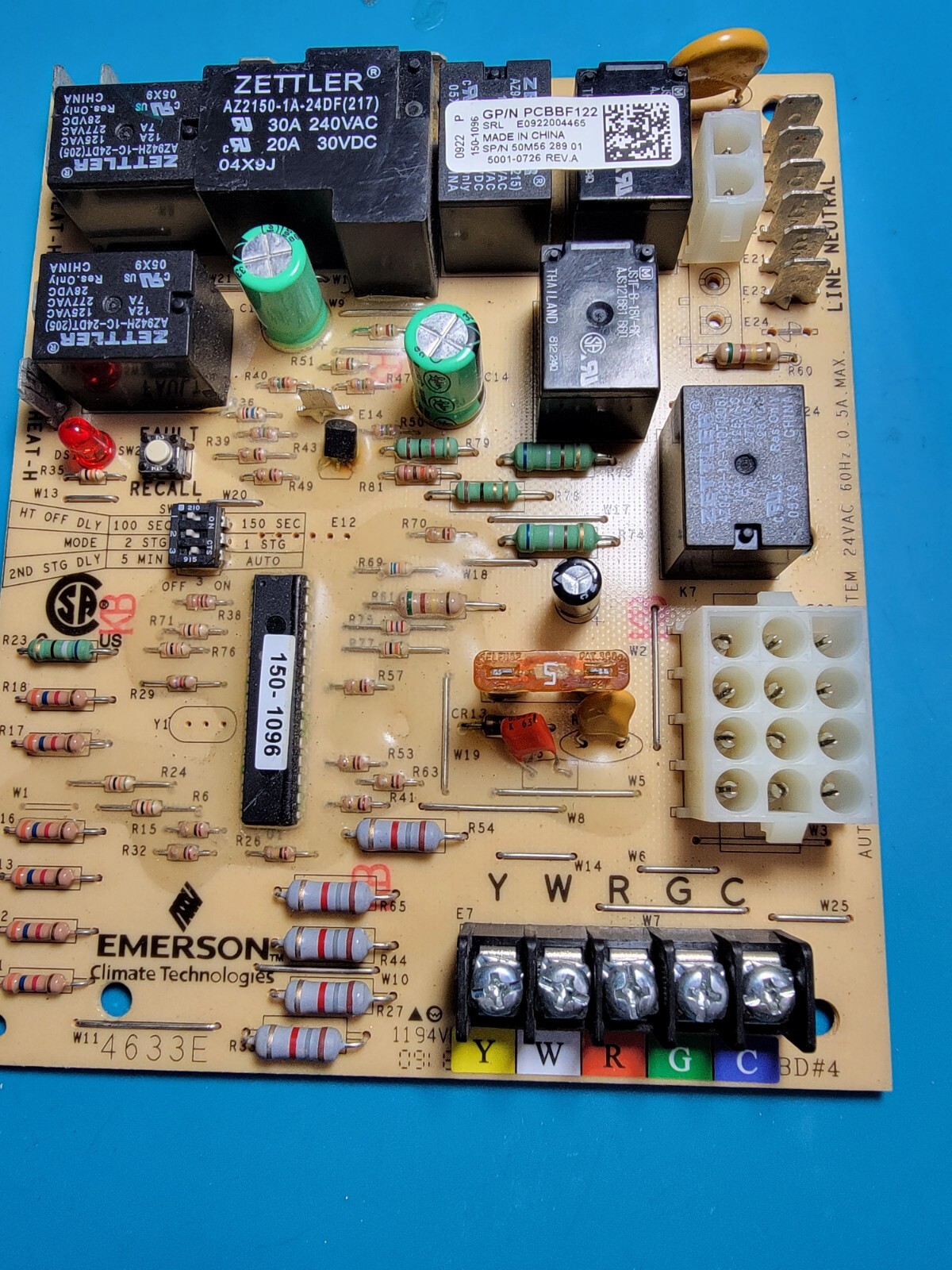 Goodman Amana PCBBF122 Furnace Control Board Emerson 50M5628901 eBay