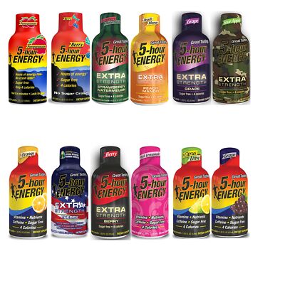 Pack of 12 Assorted Flavored Drinks Pomegranate Berry Orange Lemonade Lime