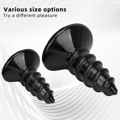 Realistic Huge Screws Anal Plug Dilator PVC Women Dildo Big Penis Dong Sex  Toys