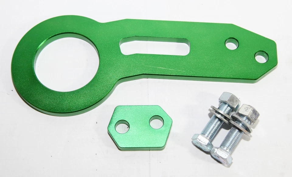 GANCHO DE REMOLQUE TRASERO BILLET RACING VERDE para TC XA XB XD Si EP3 RSX CIVIC EG EK EL Foto 3 de 4