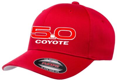 Ford Mustang 5.0 Coyote Logo Design Flexfit 6277 Hat Cap