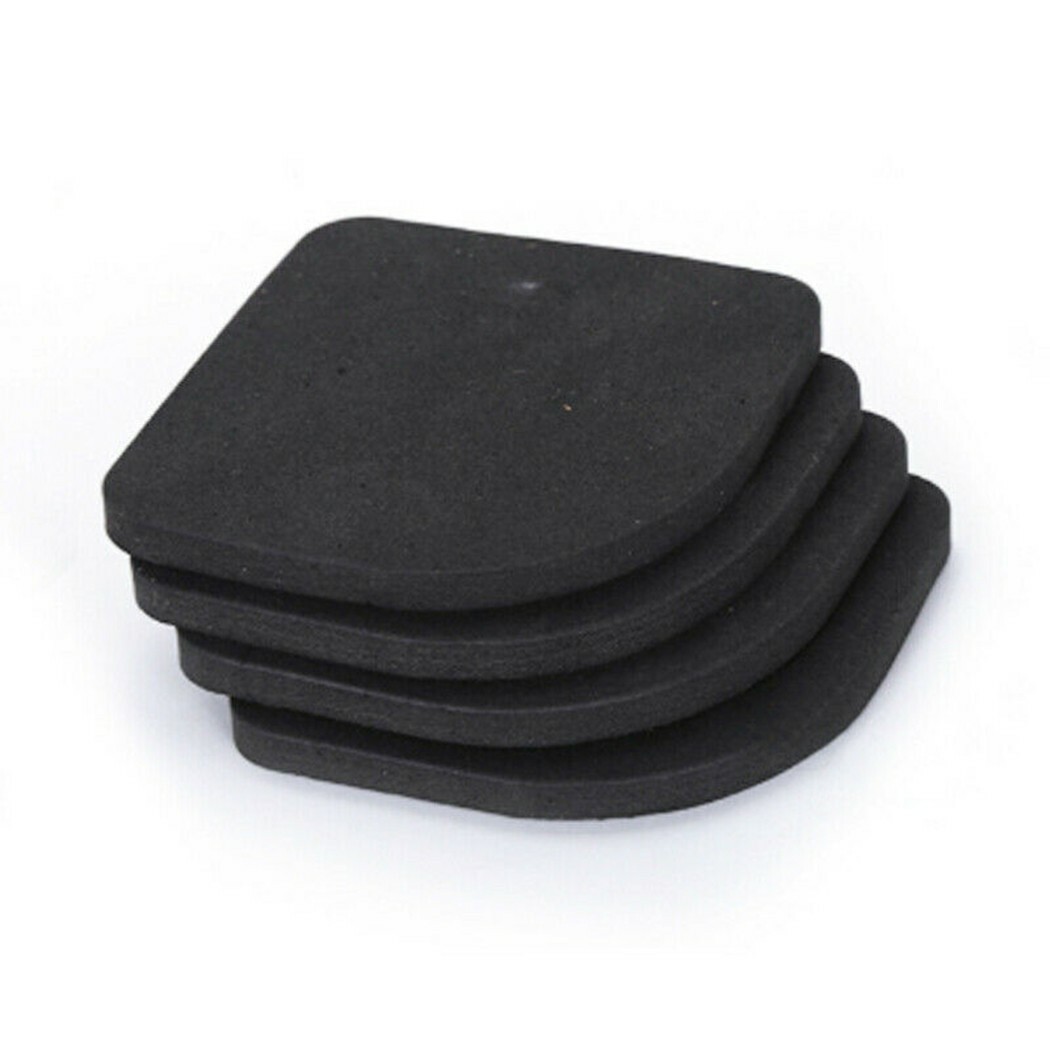 4 Anti-Vibrations-Pads Aus EVA – Für Waschmaschine & Kühlschrank, Schwarz, Je 70 Mm, Kratzschützend