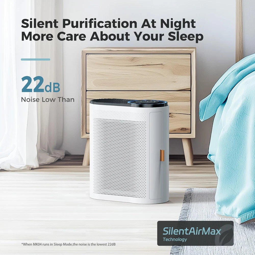 Air Purifier for Large Rooms, 1095 Sq Ft Coverage with Air Quality Monitor