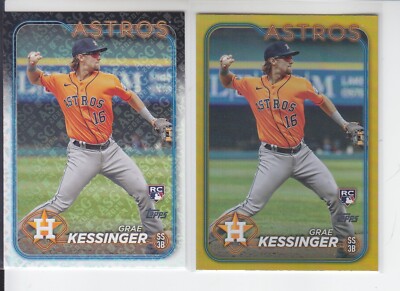 2 - 2024 Topps GRAE KESSINGER RC Gold Foil + ASG Foil Astros #226