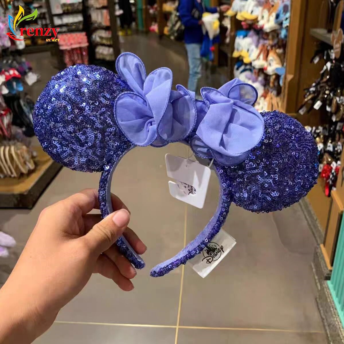 Minnie Ears Headband Collection Purple Hydrangea Blue Iris  display picture 2