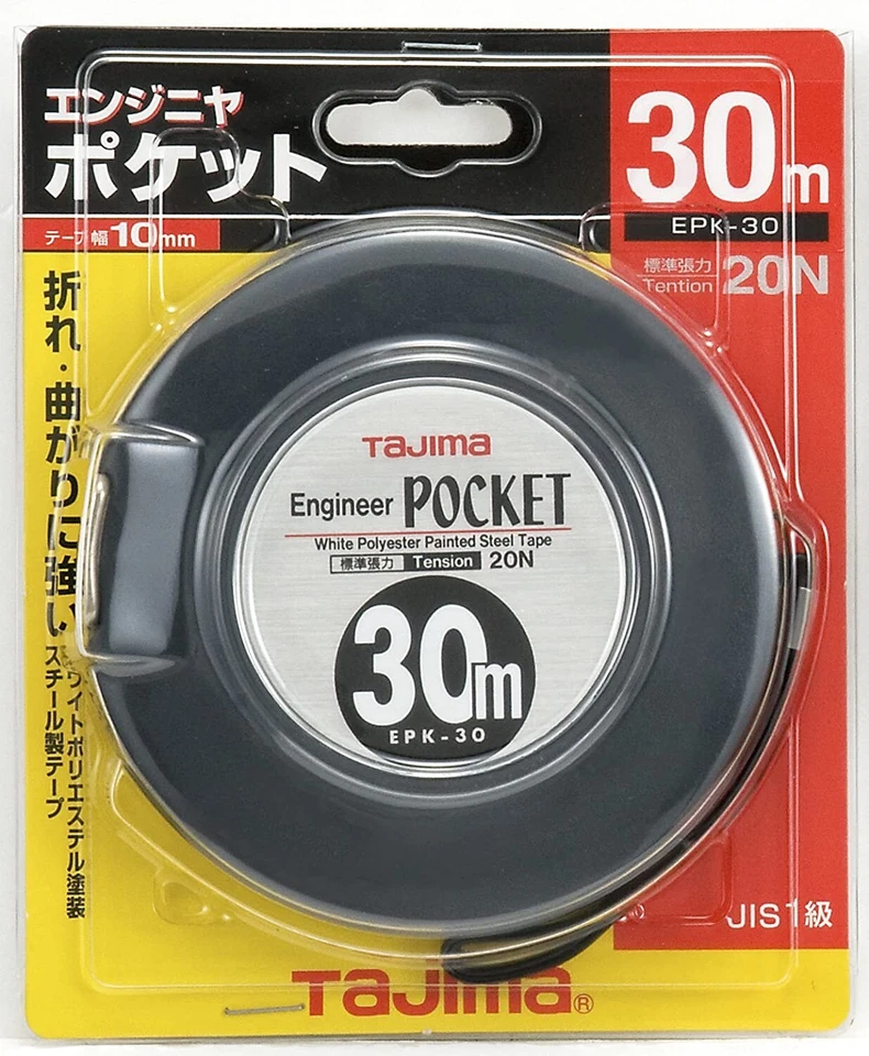 TAJIMA MEASURING TAPE EPK-30BL ENGINEER POCKET (LENGTH 30m / WIDTH 10mm) - Image 2 of 3