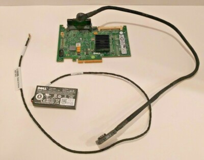 DELL POWEREDGE R710 PERC 6I SAS SATA 3Gb/s 256MB RAID BATTERY CABLE CONTROLLER