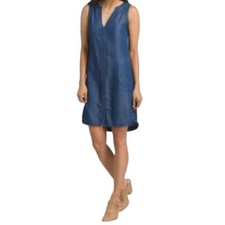 PrAna Talton Button Up Denim Dress Size XS