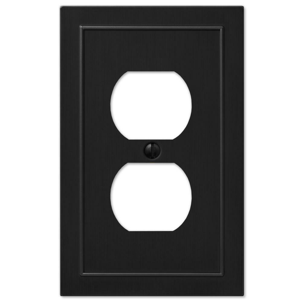 Cover Bethany Black Metal Toggle Outlet Gfi