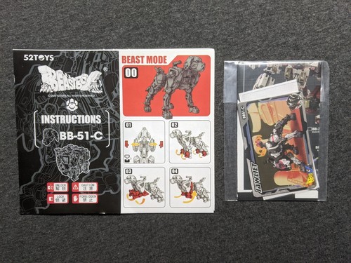 52Toys BeastBOX Instructions Beast Box PVC Character Card Instruction BB Cards - Picture 29 of 43
