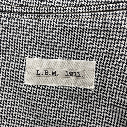 LBM 1911 Men's Unstructered 3-Button Blazer Beige/Black Houndstooth •Italy• 2XL - Picture 6 of 13