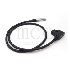 D-TAP to 0B 2 pin Male Power Coiled Cable for Teradek Bond 80cm