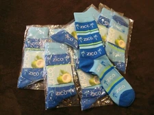  Two pairs  Size 8 to 13  New Zico Coconut Socks !!!!!