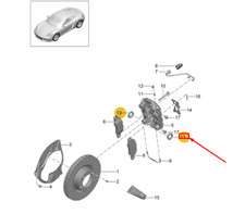 Etrier de frein Porsche CAYMAN