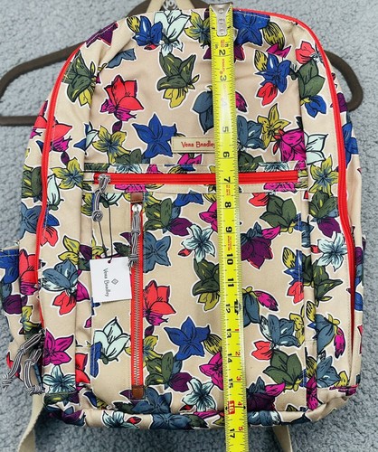 Vera Bradley Large Lighten Up Backpack Falling Flowers Neutral #21604-H93 NWT - Picture 10 of 11