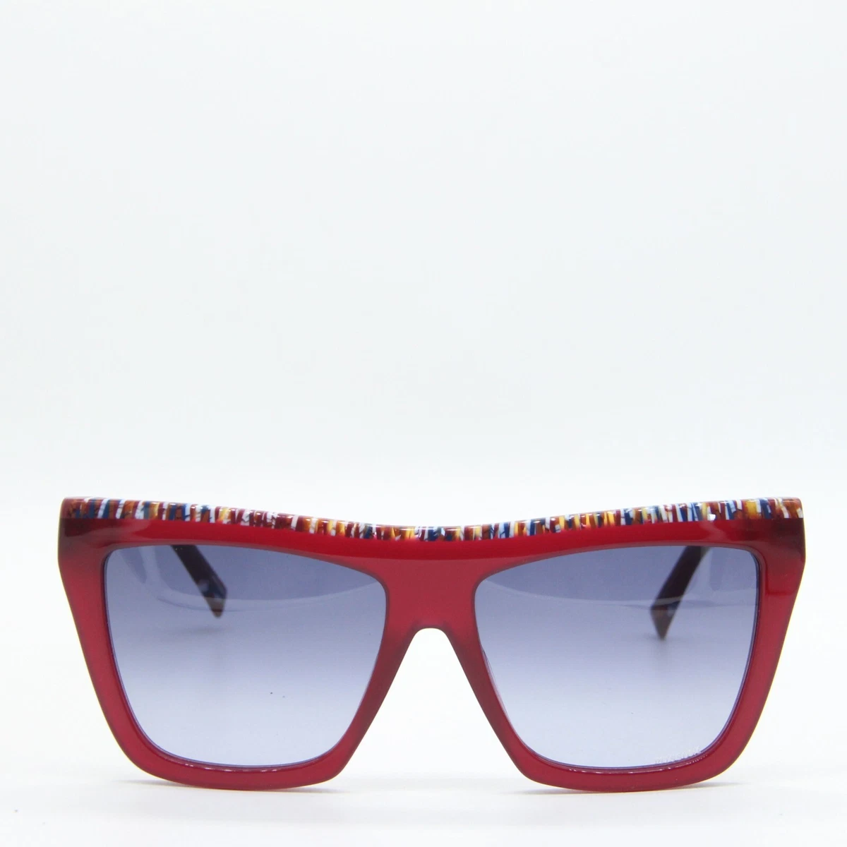 NEW MISSONI MIS 0087/N/S SR808 RED AUTHENTIC SUNGLASSES W/CHAIN 59 