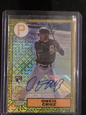 Topps 2022 Series 2 1987 Chrome Silver Pack Mojo Oneil Cruz RC Auto /199